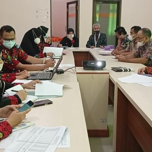 RAPAT KOORDINASI INSPEKTORAT DENGAN RSJMS TERKAIT PENGAJUAN ANGGARAN BTT COVID-19 DAN PERCEPATAN VAKSINASI